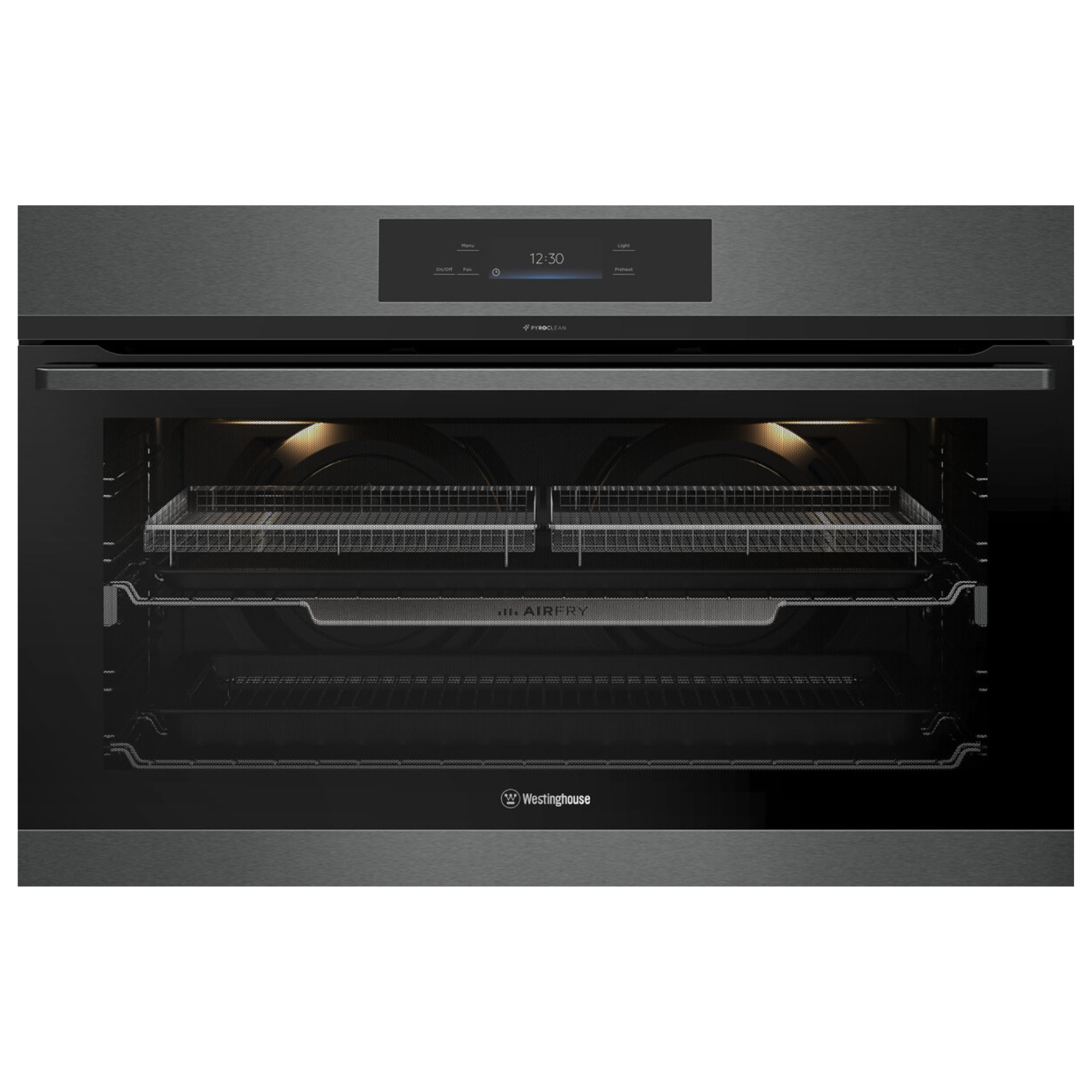 Westinghouse WVEP9917DD 90cm Pyrolytic Oven with SteamBake Function - Dark Stainless Steel | Perfect for Baking, Roasting & Self-Cleaning | Ideal for Home Kitchens & Professional Chefs