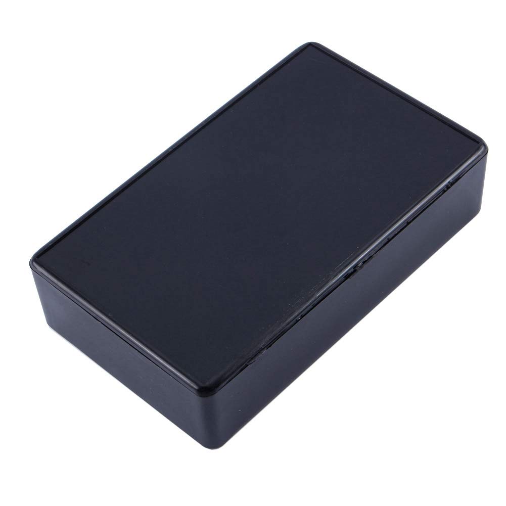 Small Black Plastic Junction Box - Durable Electronic Project Enclosure for Power Supply Units | Ideal for DIY Electronics, Wiring & Circuit Protection