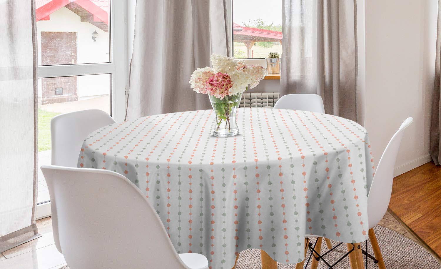 Ambesonne Abstract Round Tablecloth 60