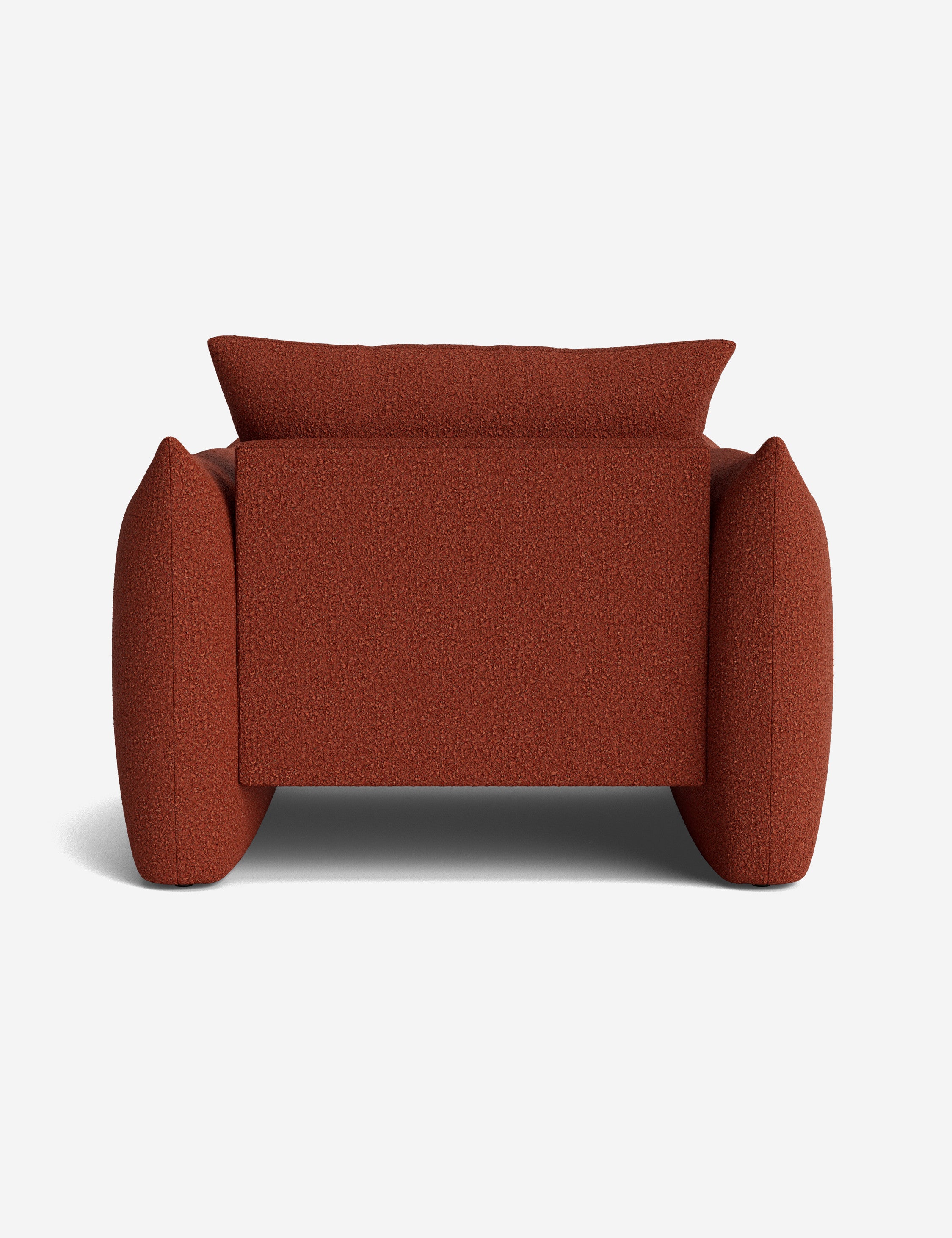 Modern Banks Accent Chair - Mid-Century Style Upholstered Armchair with Wooden Legs for Living Room, Bedroom & Office Decor