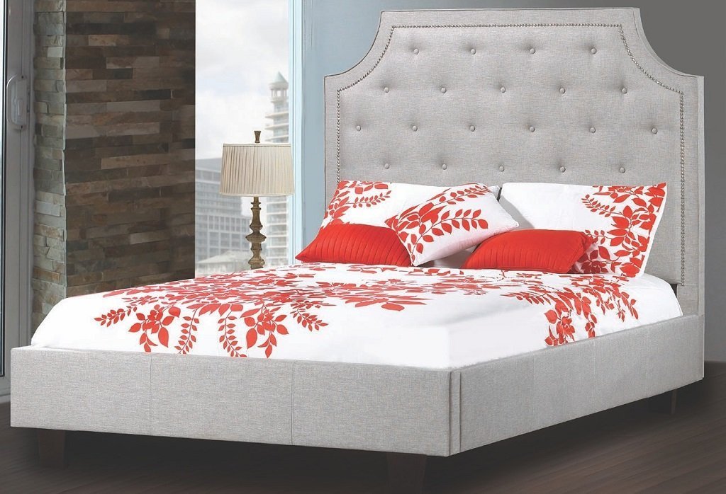 Elegant Modern Bed Frame with Rounded Profile - Perfect for Contemporary Bedrooms & Guest Rooms