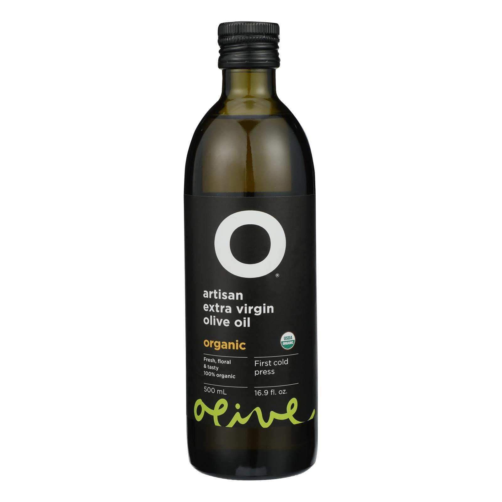 Organic Extra Virgin Olive Oil - 16.9 Oz (Pack of 6) | Cold Pressed, Unrefined, Rich in Antioxidants | Perfect for Cooking, Salad Dressings & Skin Care