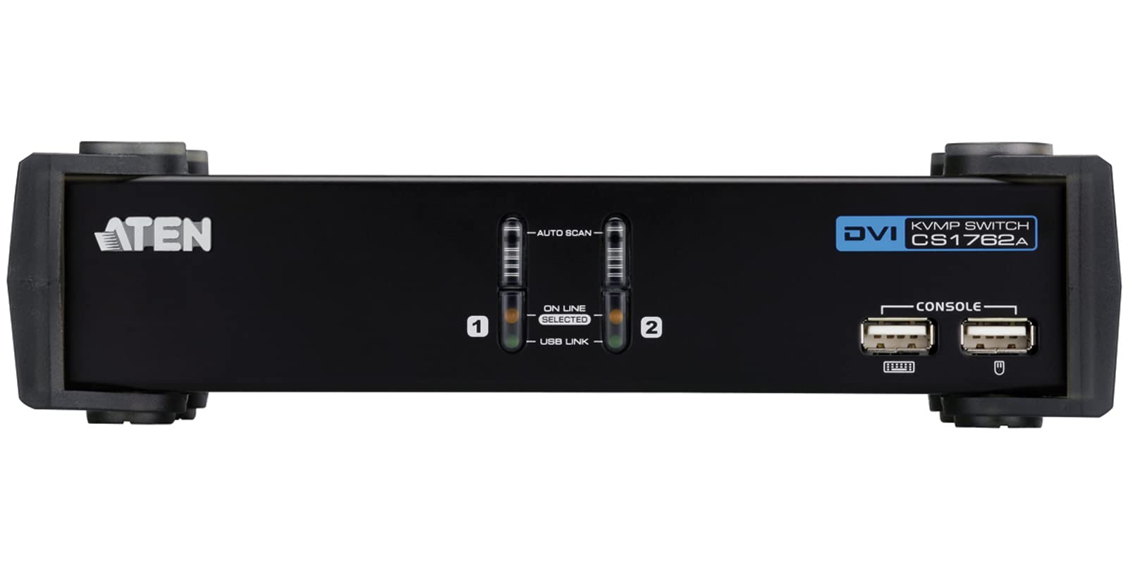 ATEN 2-Port USB KVM Switch with DVI and Audio Support | High-Performance KVM Switch for Dual Computer Control | Perfect for Home Office, Gaming, and IT Workstations