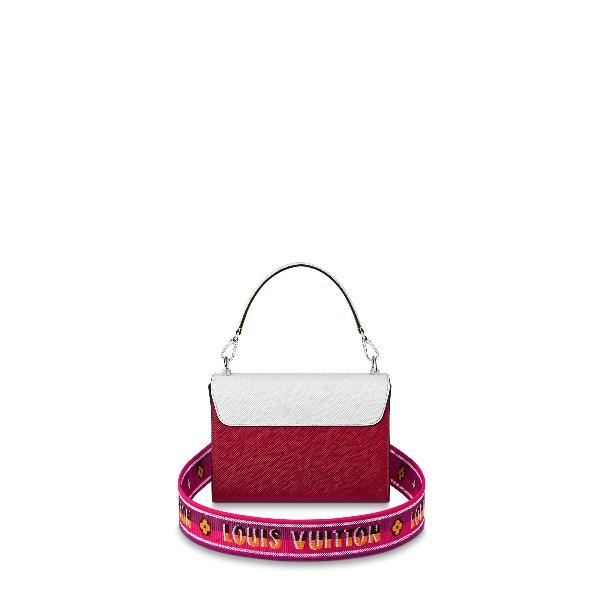 Louis Vuitton Twist MM Handbag in Epi Leather - White & Scarlet Red | Luxury Crossbody Bag for Women, Perfect for Parties & Evening Events
