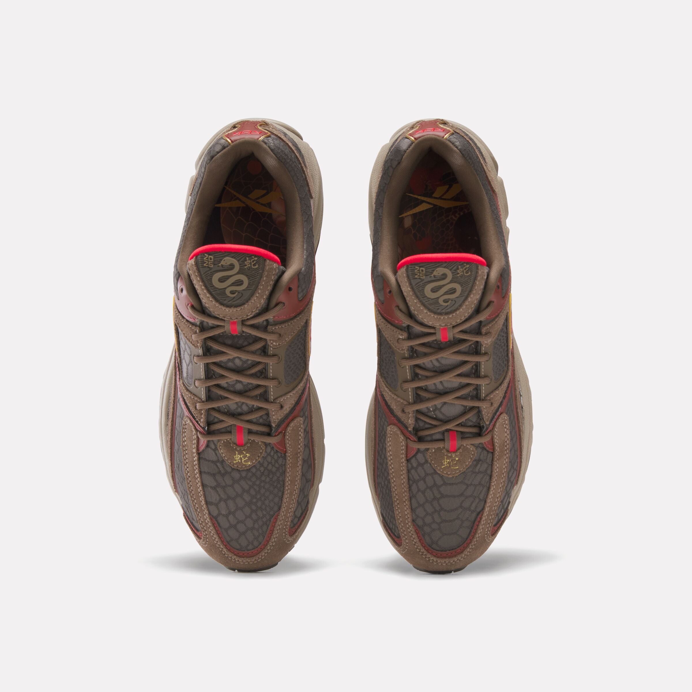 RBK Premier Trinity Brown/Brown/Red Soccer Cleats - Lightweight Football Shoes for Men with Enhanced Traction - Perfect for Turf, Grass & Indoor Matches