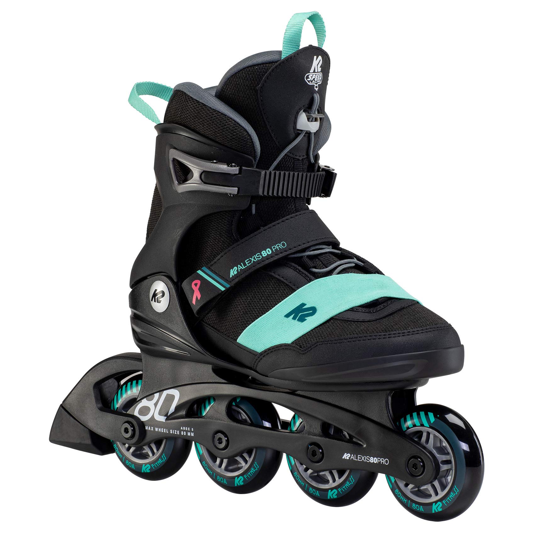 K2 Skate Alexis 80 Pro Inline Skates - Women's High-Performance Rollerblades for Fitness & Speed Skating | Perfect for Outdoor Exercise, Rink Skating & Urban Commuting