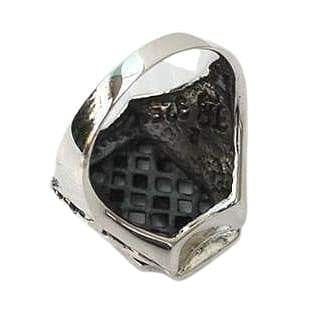Gothic Cross Sterling Silver Men's Ring for Punk Fashion & Gothic Style - Religious Jewelry for Men, Dark Aesthetic Wedding Band, Alternative Gift for Him