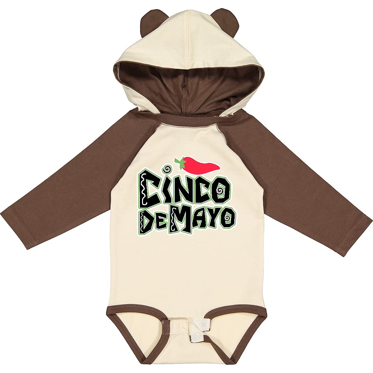 Inktastic Cinco De Mayo Red Pepper Long Sleeve Baby Bodysuit - Festive Mexican Holiday Outfit for Infants, Photo Shoots & Family Celebrations