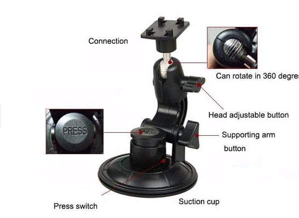 85CM Car Windshield Mount with Wide Base & Strong Suction - 360° Rotatable Phone & Tablet Holder for iPhone, Samsung, iPad (Up to 13 Inch) - Perfect for GPS Navigation, Hands-Free Calls & Road Trips