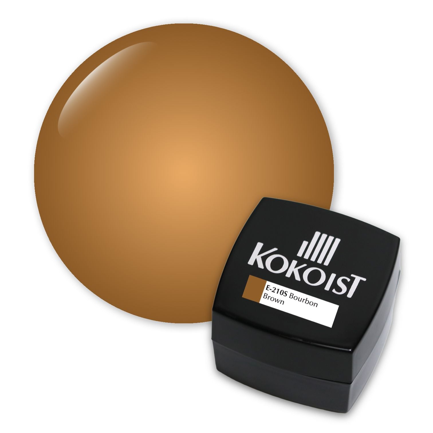 Kokoist E 210S Bourbon Brown Gel Nail Polish - Long Lasting Professional Salon Quality - Perfect for Manicures, Pedicures & Nail Art Designs