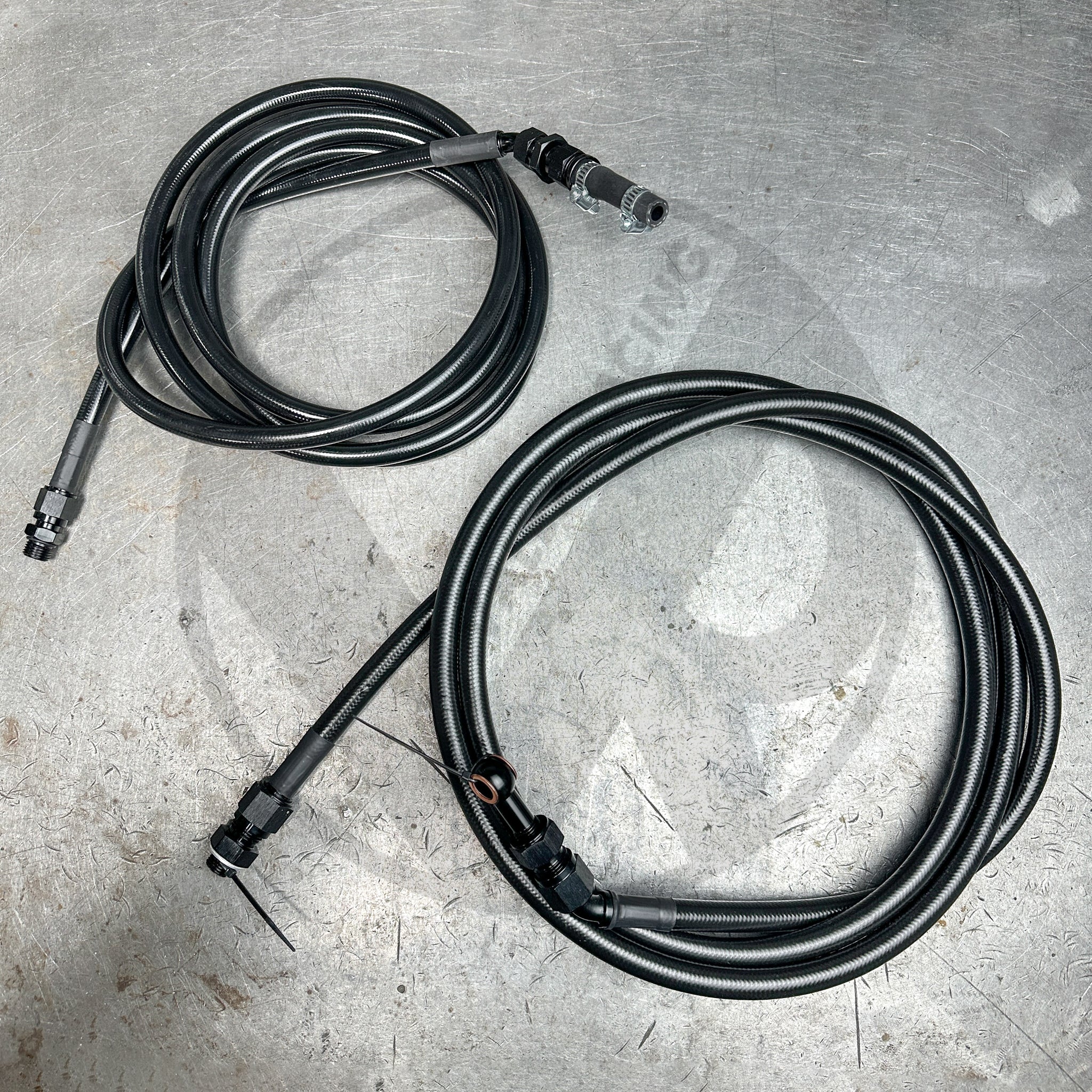 94-95 Acura Integra E85 Compatible Stainless Steel Fuel Lines Kit - 10AN Feed & 8AN Return (Black) - High Performance Fuel System Upgrade for Racing & Engine Mods