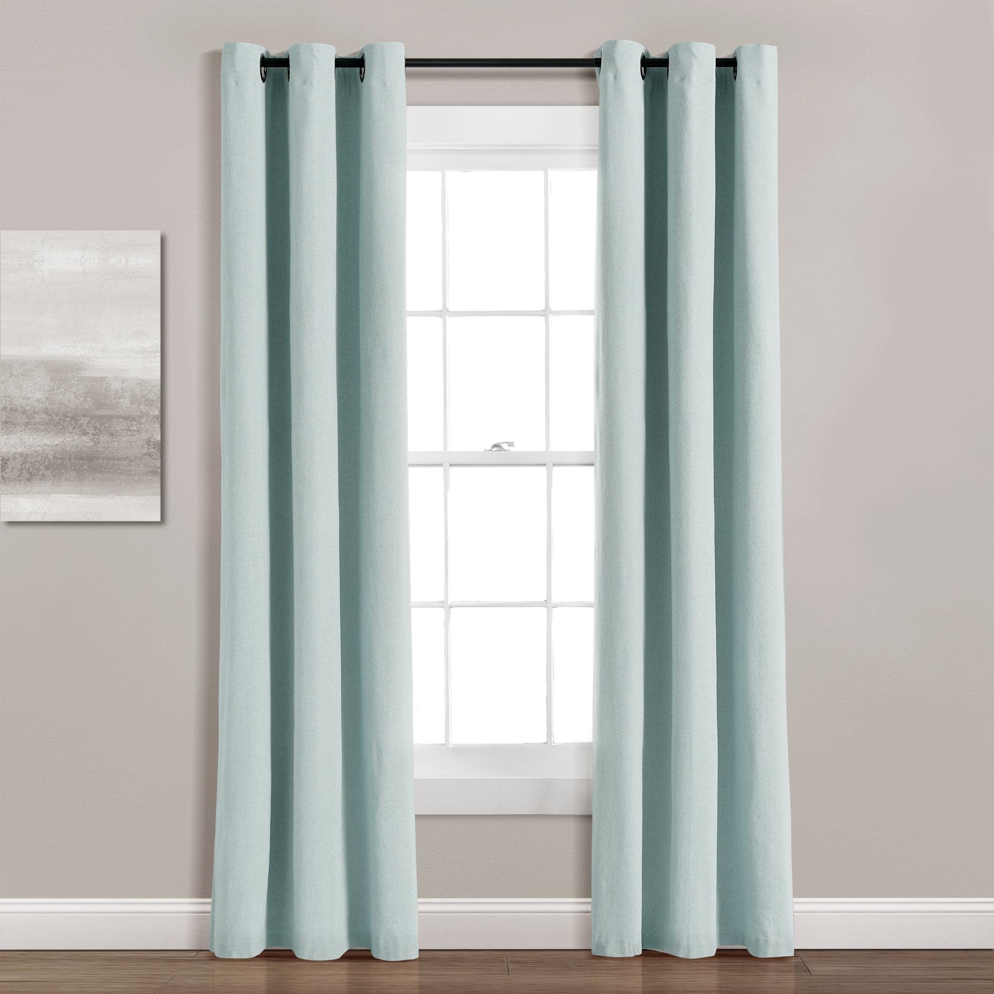 Blackout Curtains for Bedroom - Thermal Insulated Faux Linen Window Panels with Grommet Top for Noise Reduction & Light Blocking - Perfect for Home, Office, and Nursery