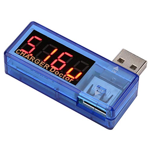 USB Voltmeter Tester - Compact Digital Voltage Meter for USB Ports (Transparent Blue) | Perfect for Electronics Lab Testing, DIY Projects & Device Charging Monitoring