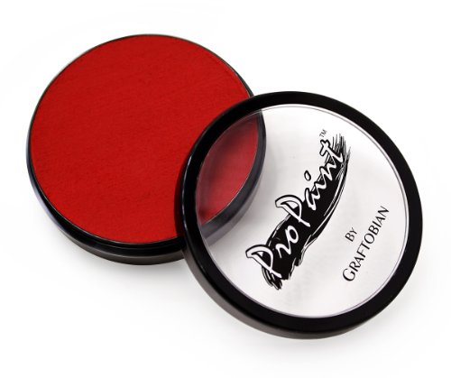 Graftobian ProPaint Face & Body Paint - Crimson Red 30ml | Professional Halloween & Costume Makeup for Adults | Waterproof Skin Paint for Face & Body | Perfect for Halloween Parties, Cosplay & Theater Performances