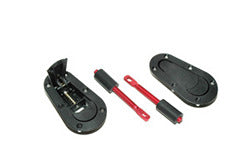 AeroCatch Non-Locking Bonnet Pins - Black or Carbon Fiber Hood Pins for Car Racing & Automotive Performance