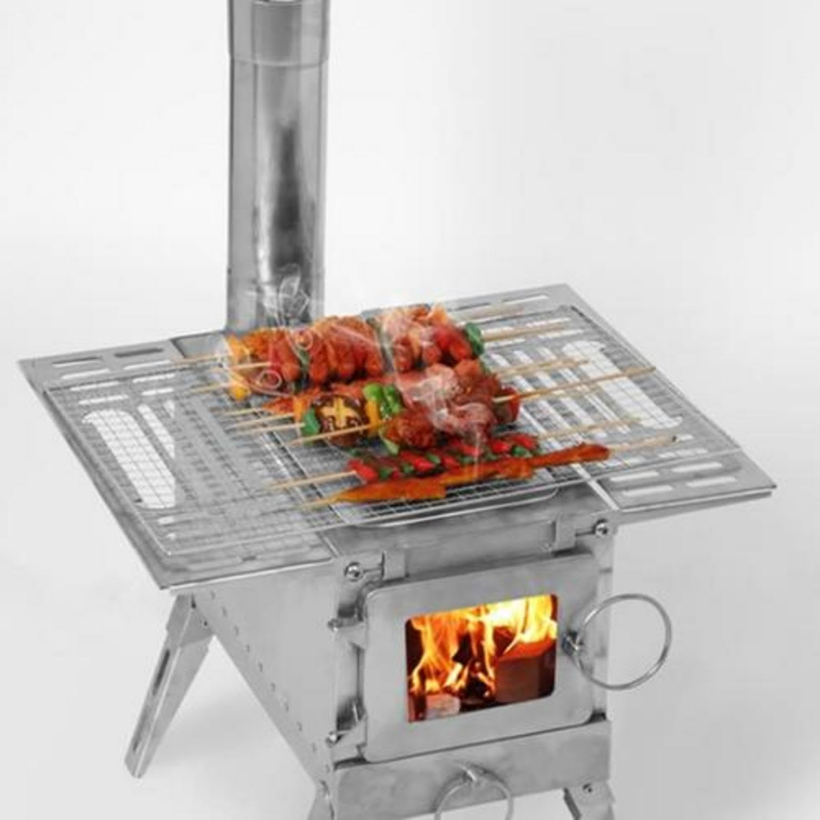 Stainless Steel Camping Stove Pipe - Chimney Vent for Wood Stoves, Camping Accessories | Perfect for Outdoor Cooking, RV Camping & Backpacking Trips