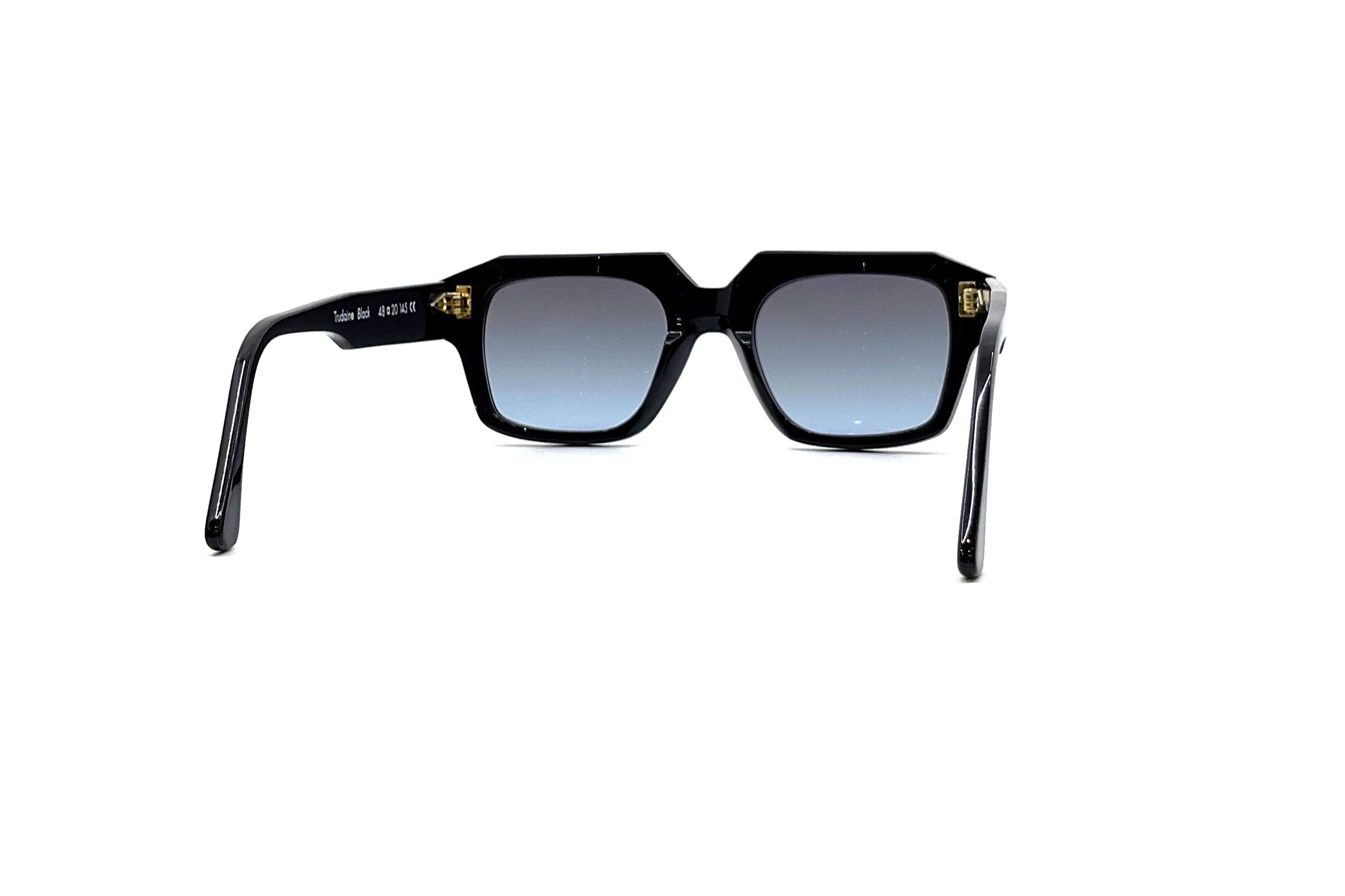 Ahlem Trudaine Sunglasses - Black Aviator Style for Men & Women | UV Protection, Polarized Lenses | Perfect for Driving, Travel & Outdoor Activities