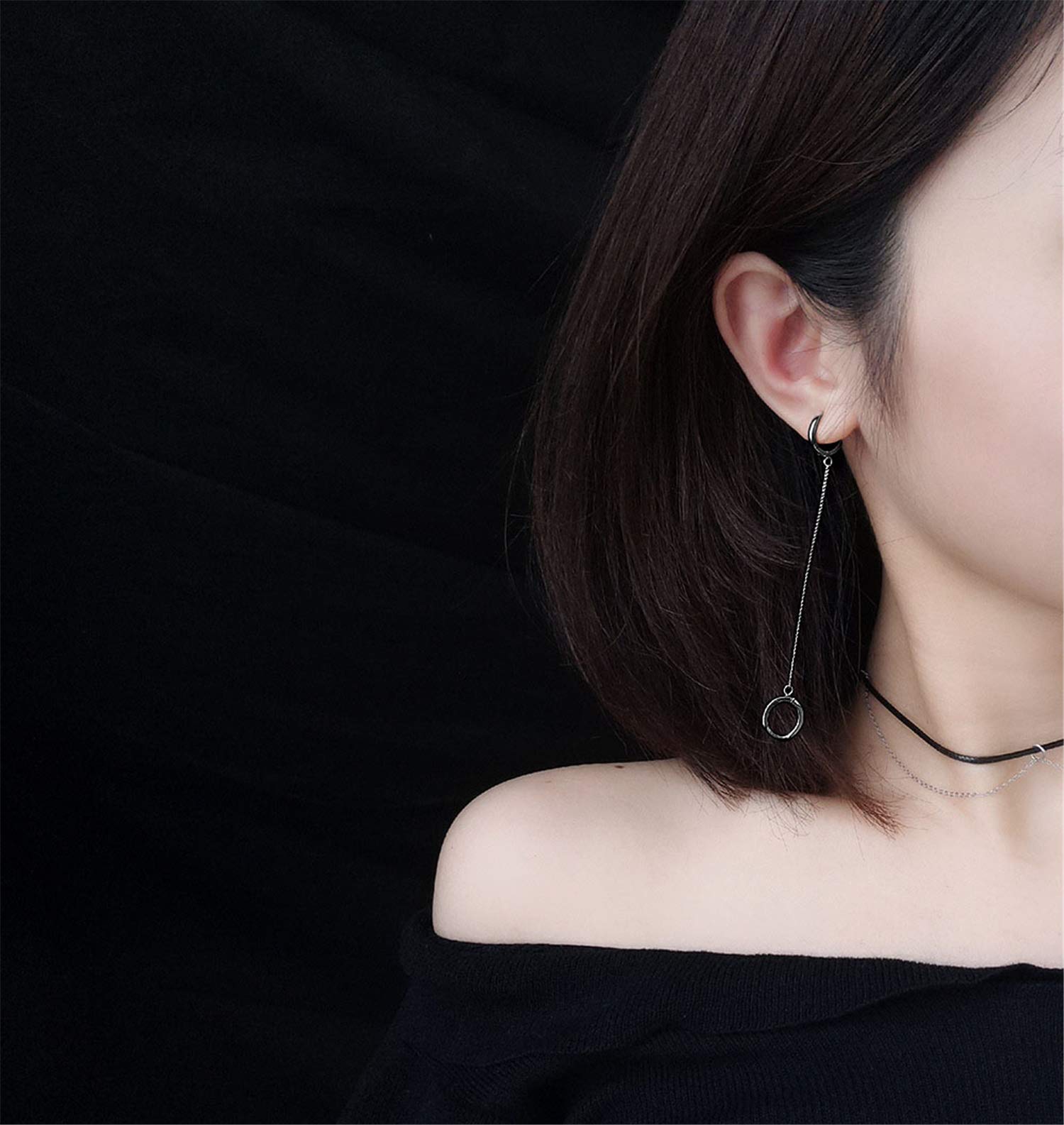 ANDPAI Unique Corn Chain Hoop Earrings - Gold & Silver Plated Double Piercing Earrings for Women & Men | Dainty Small Huggie Hoops, Minimalist Chain Cuff Earrings | Perfect for Everyday Wear, Parties & Jewelry Gifts