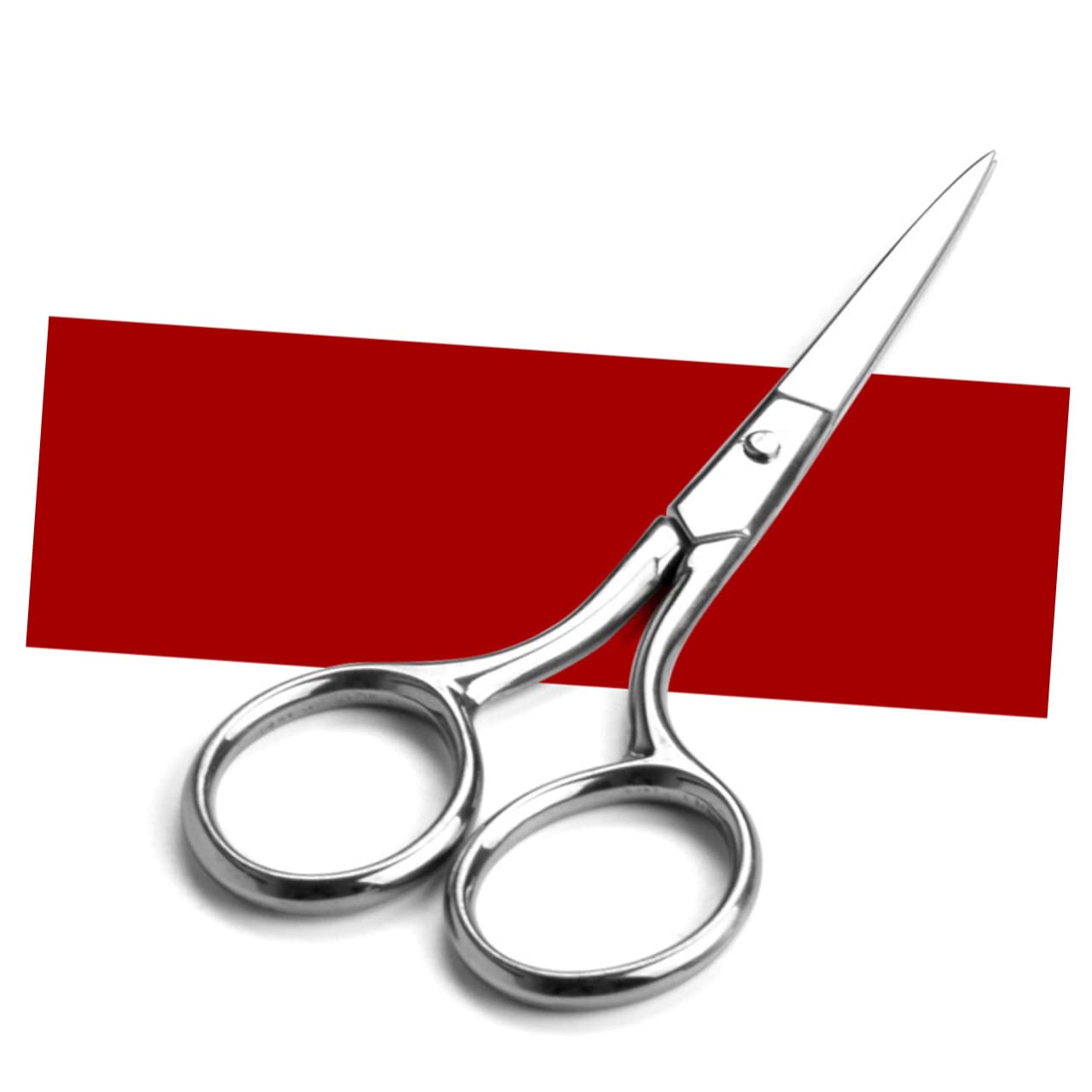 Beavorty 2-Pack Straight Scissors - Professional Small Cosmetic Scissors for Nose Hair Trimming, Beard Grooming & Pruning | Perfect for Personal Grooming, Salon Use & DIY Projects