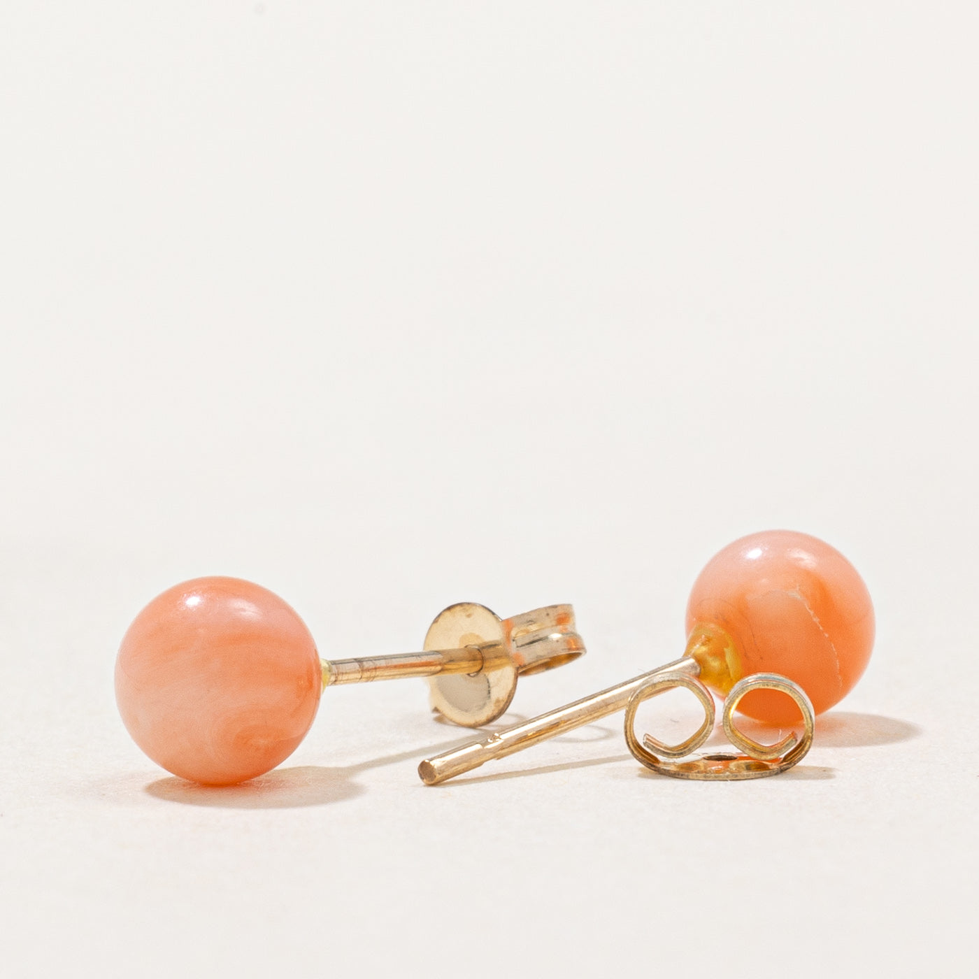 1.50ctw Coral Stud Earrings for Women - Natural Pink Coral Gemstone Jewelry - Perfect for Daily Wear, Parties & Gifts