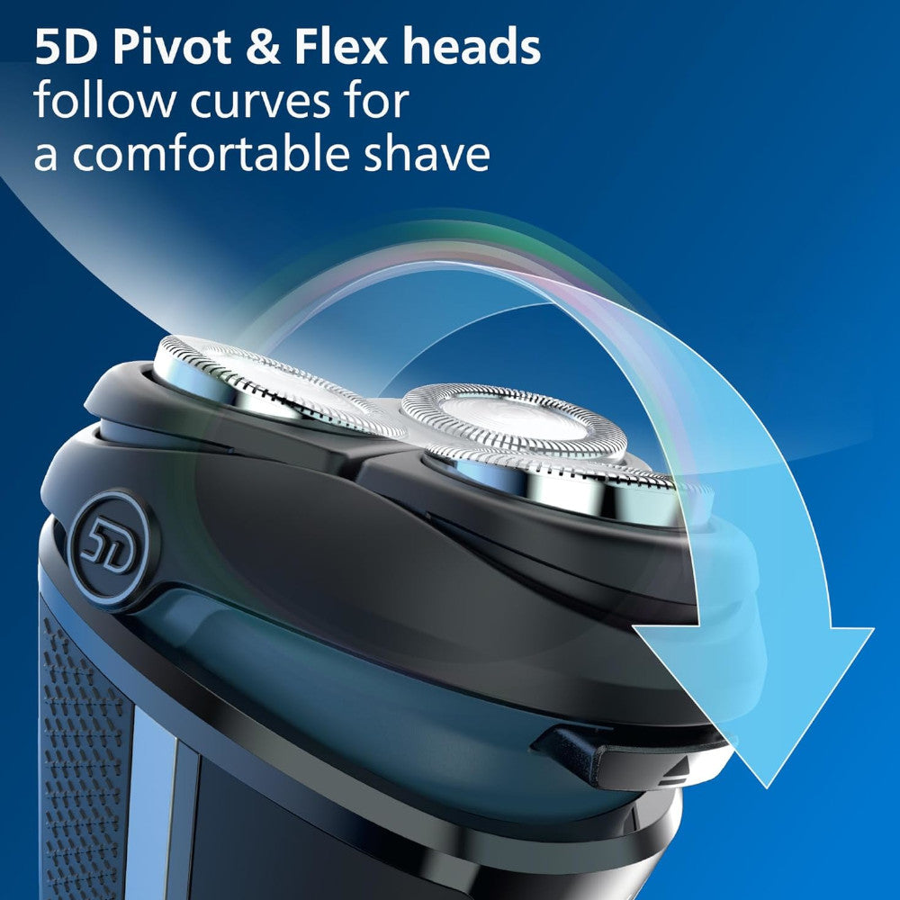 PHILIPS S3233/52 Series 3000 Electric Shaver for Men - Wet & Dry Cordless Rechargeable Razor with ComfortCut Blades - Perfect for Travel, Home & Gym Use