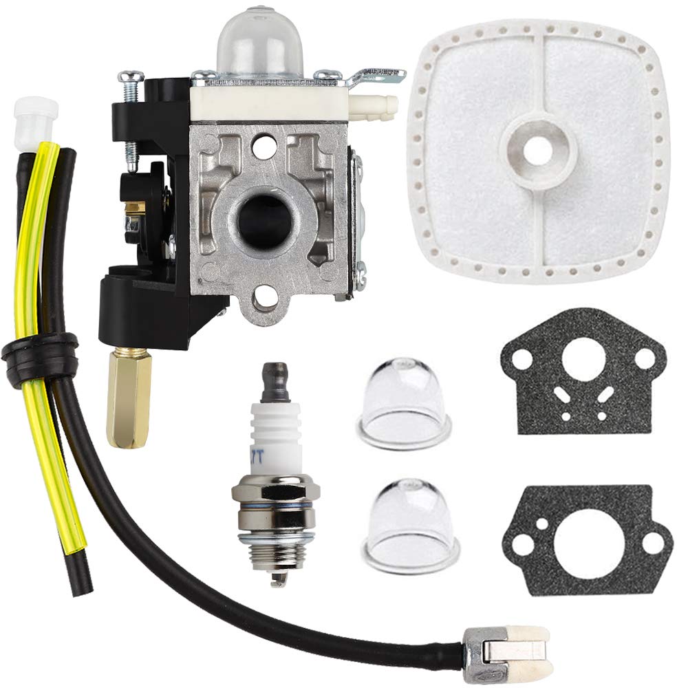 Echo SRM210 SRM211 Carburetor with Primer Bulb & Fuel Line - Compatible with GT200 GT201 PE200 PE201 SRM210U SRM211U SRM211SB HC150 HC151 Trimmer Parts - Perfect for Lawn Maintenance & Weed Trimming