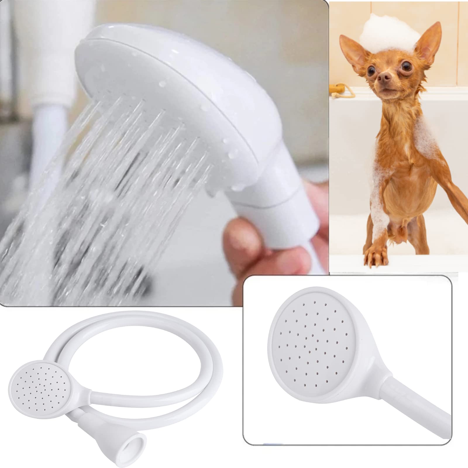 Handheld Shower Spray Hose - Pet & Baby Bathing, Hair Washing