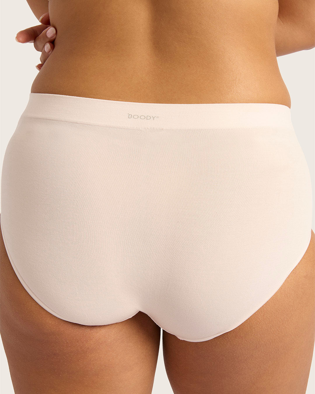 LYOLYTE Full Boyleg Briefs for Women - Soft Comfortable Cotton Underwear in Powder Pink - Perfect for Everyday Wear, Yoga & Lounge