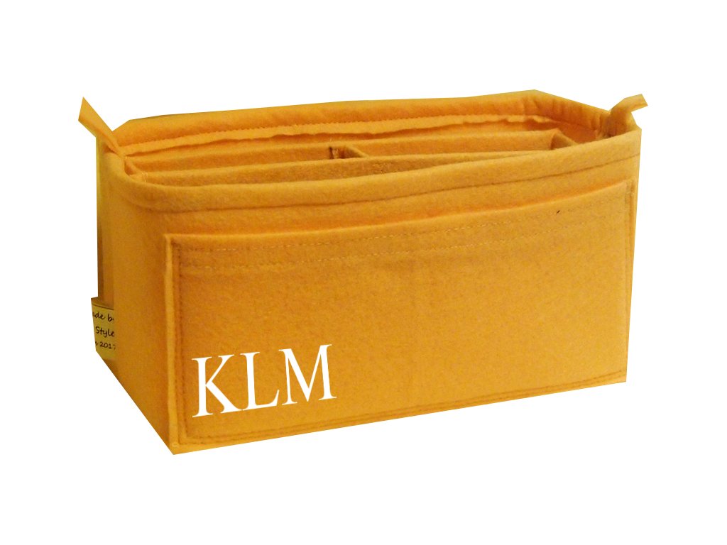 Personalized Monogram Felt Purse Organizer with Hard Bottom - 14