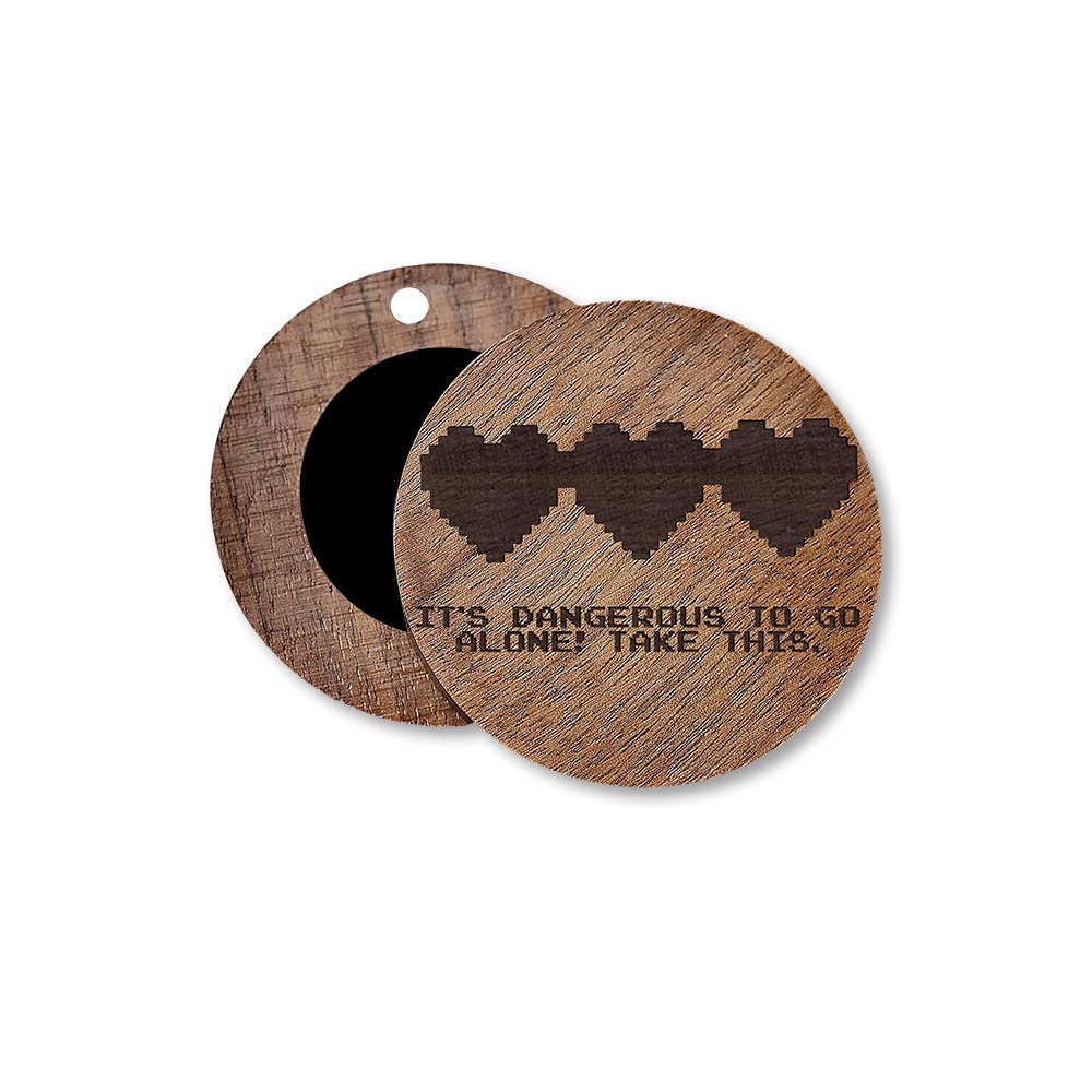 Legend of Zelda Inspired Video Game Wedding Ring Box - Engraved Link Design Gamer Jewelry Holder for Proposals & Engagement (Perfect for Gamer Couples & Geek Weddings)
