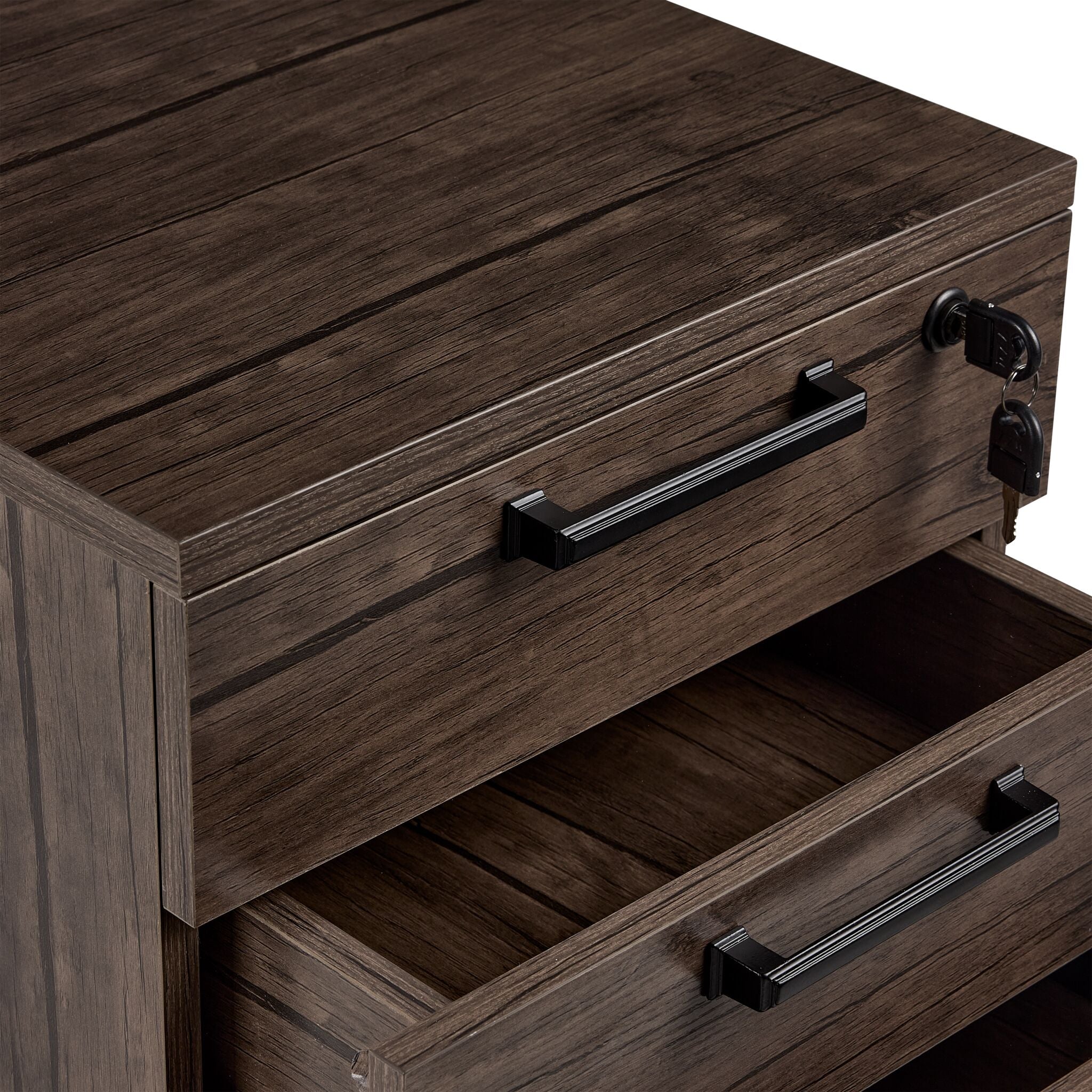 Sean 2-Drawer Filing Cabinet - Grey Stone Color - Perfect for Office Organization & Document Storage