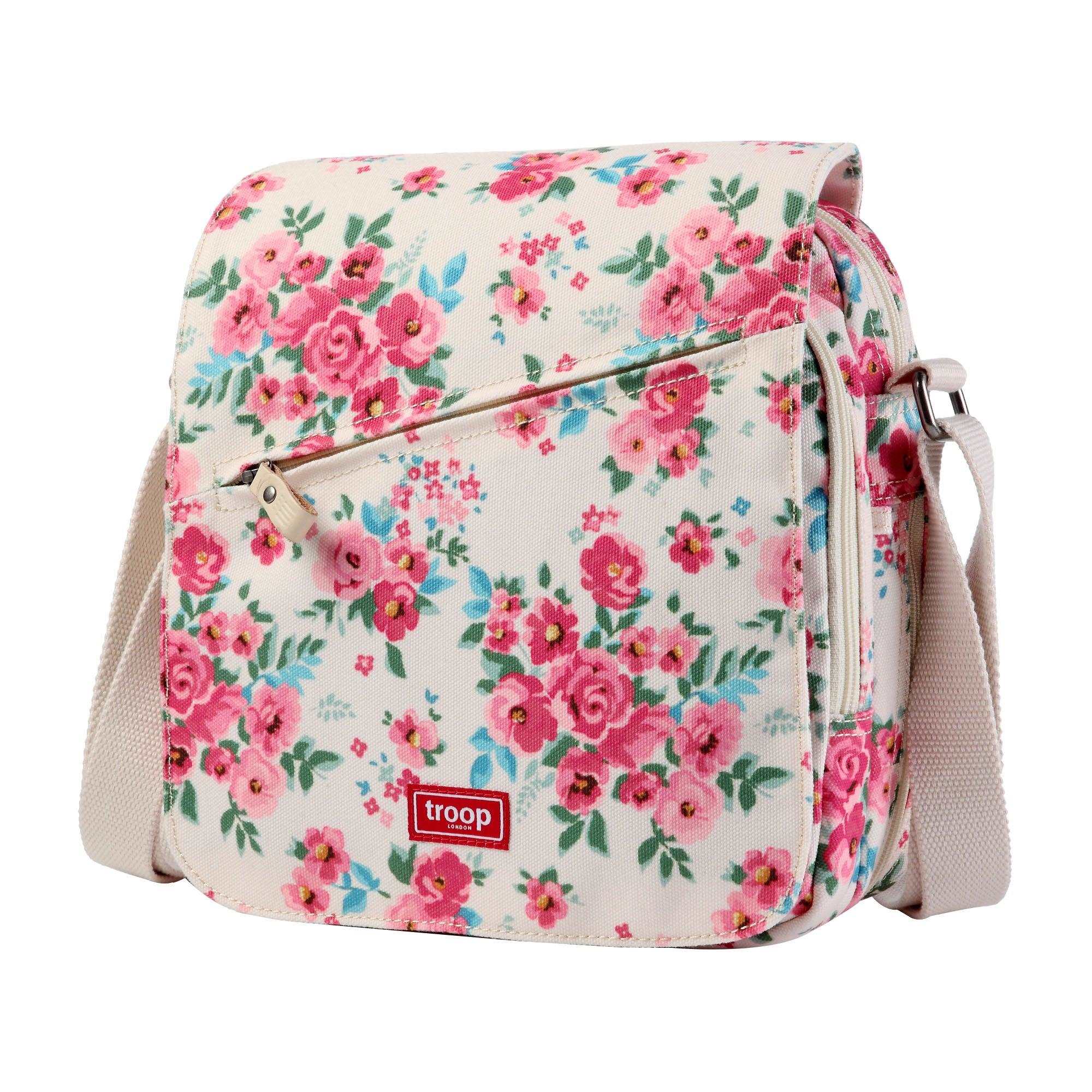 Troop London Classic Canvas Crossbody Bag for Men & Women - Stylish & Durable Shoulder Bag for Travel, Work & Everyday Use