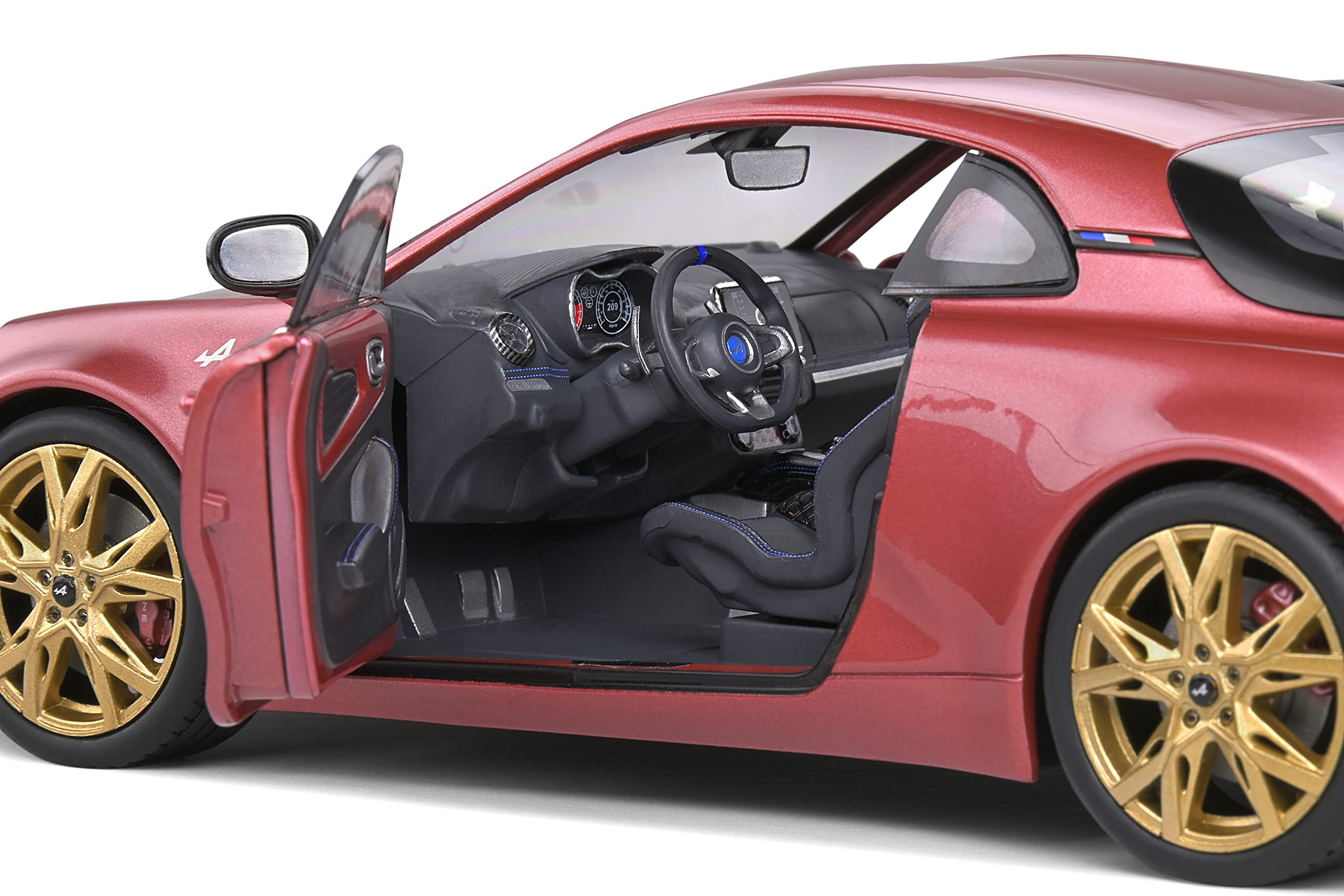 1:18 Scale 2020 Alpine A110 Pure Diecast Model Car - Rose Pink Collectible for Display & Racing Enthusiasts