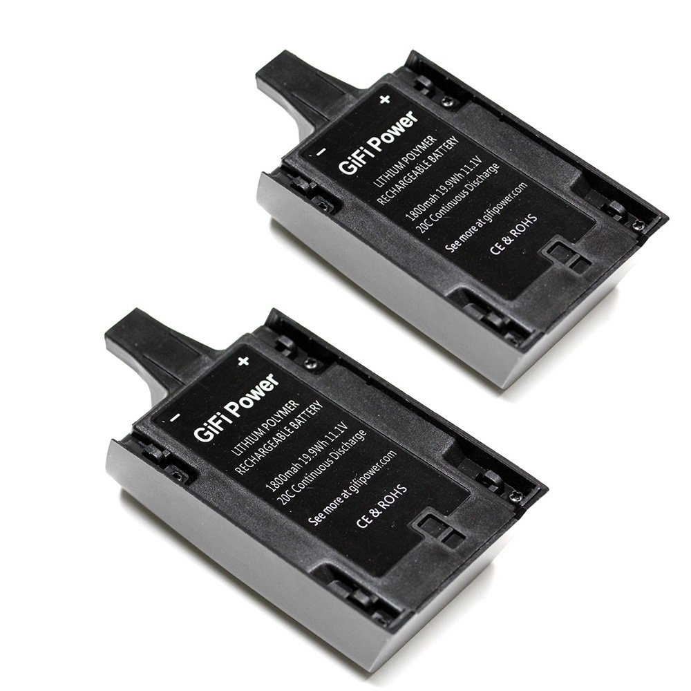 Maximalpower (2-Pack) 1800mAh 11.1V 20C LiPo Replacement Battery for Parrot Bebop Drone 3.0 Quadcopter - High Performance Upgrade for Extended Flight Time | Perfect for Aerial Photography & Drone Racing