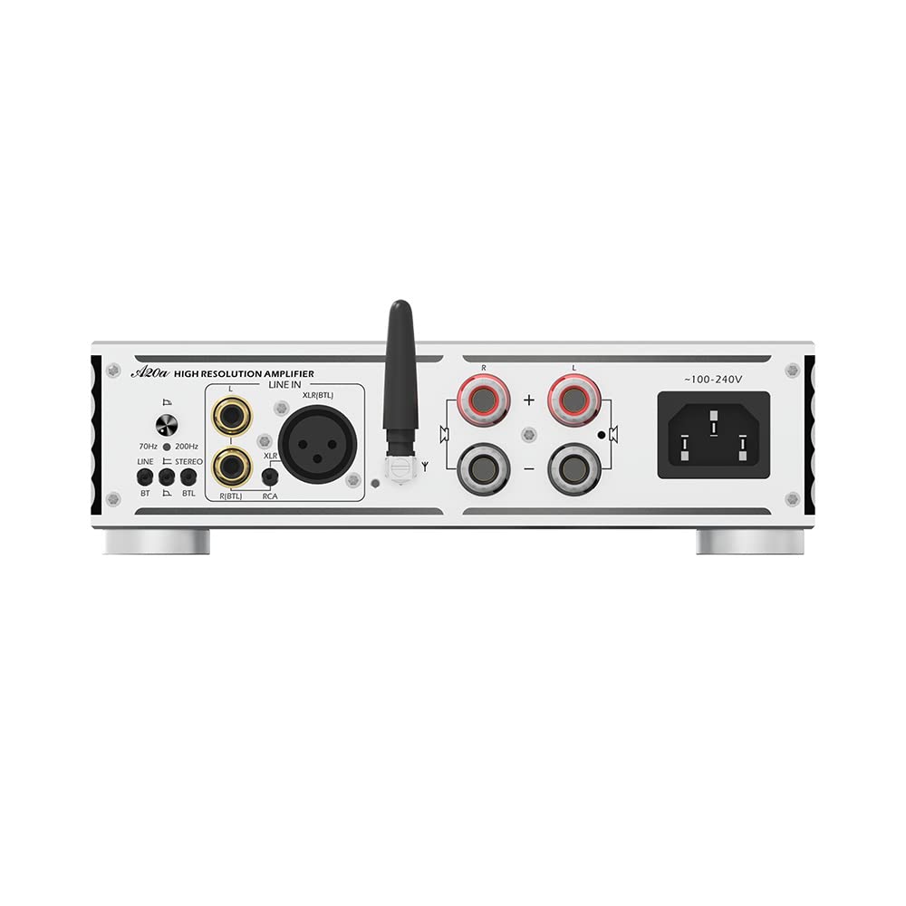 SABAJ A20a 2022 Version 350W Class D Power Amplifier with MA5332M Chip - Bluetooth 5.0, XLR & RCA Inputs - Perfect for Home Theater, Studio Monitoring & Live Performances