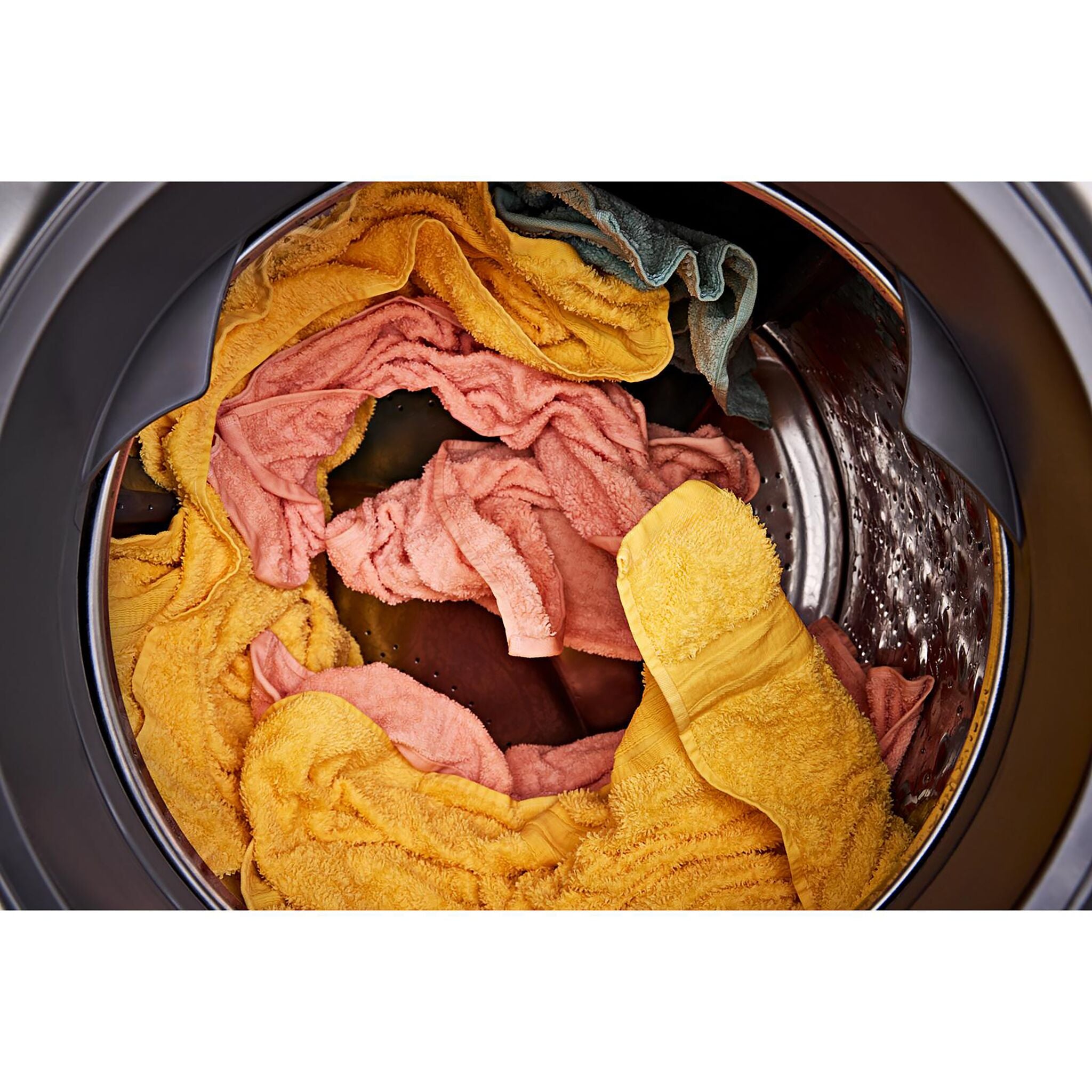 Whirlpool WFW6720RU 5.8 Cu.Ft. Front Load Washer with FreshFlow™ Vent System in Volcano Black - Perfect for Large Families & Energy-Efficient Laundry Rooms
