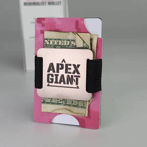 APEX GIANT Hot Pink Camo Digital Wallet - Slim RFID Blocking Bifold Wallet for Men & Women - Perfect for Travel, Shopping, and Everyday Use