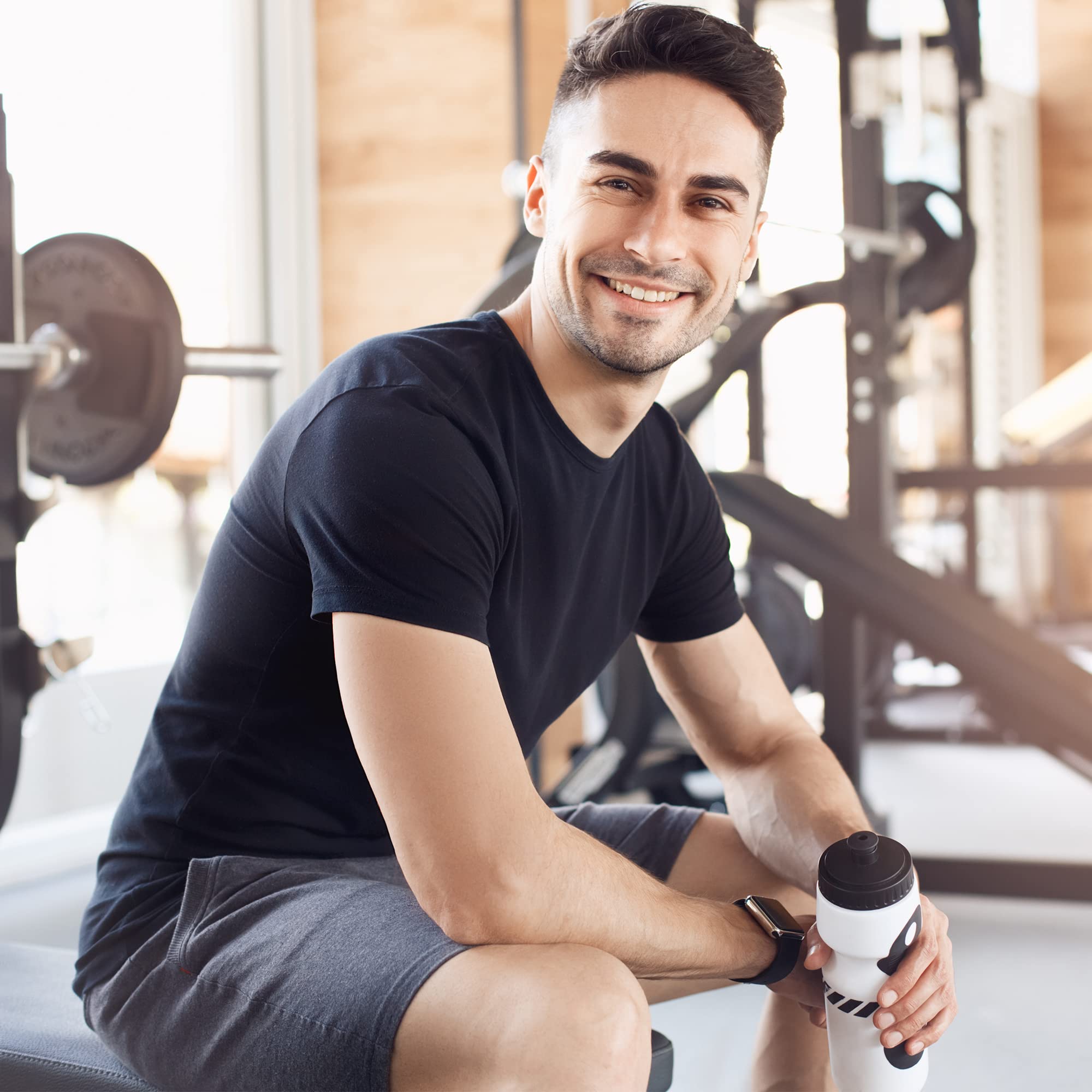 5/7 Pack Men's Quick Dry Moisture Wicking Workout Shirts - Athletic Gym T-Shirts for Running, Training & Fitness Activities