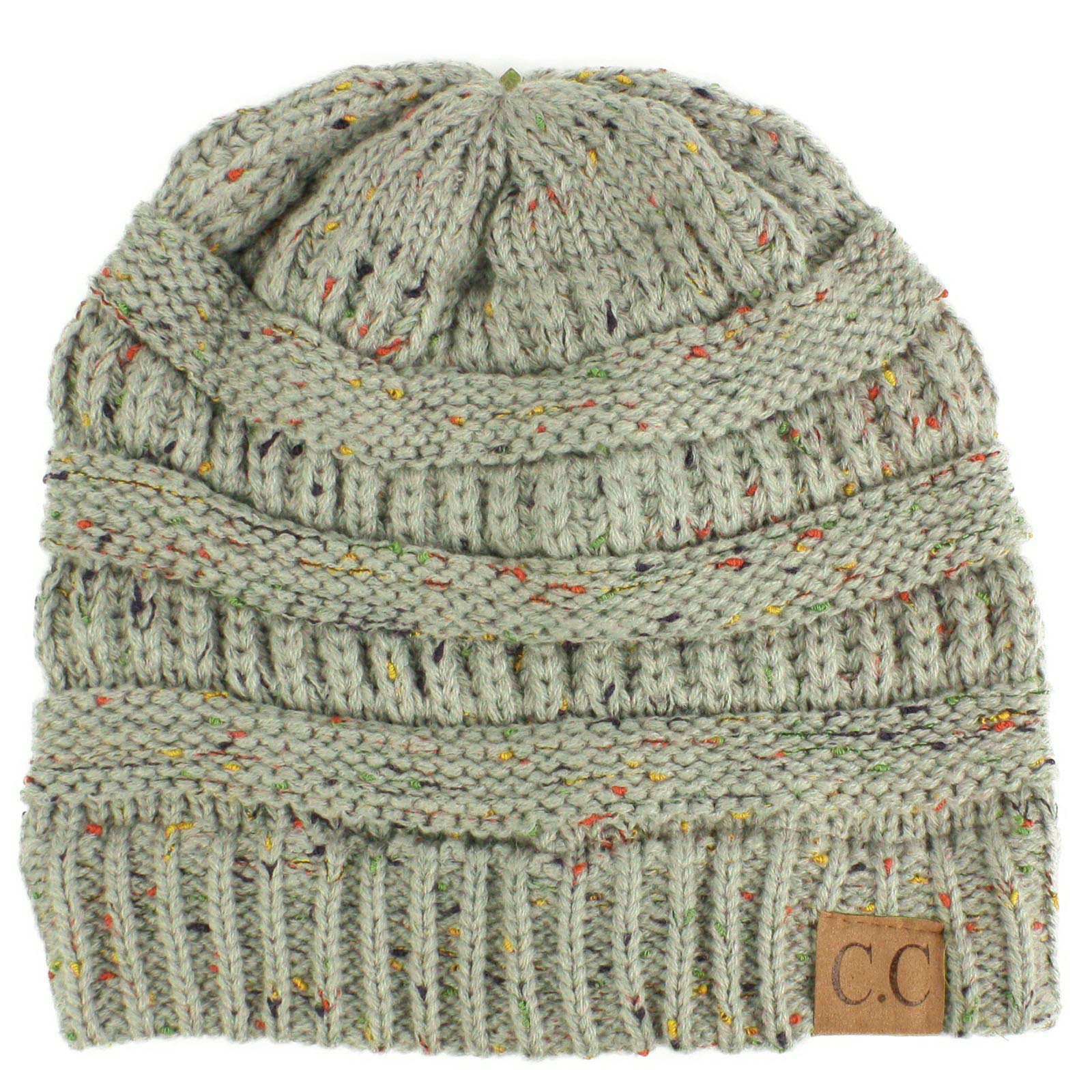 Trendy Chunky Cable Knit Beanie Hat for Women & Men - Stretchy Winter Warm Slouchy Beanie - Perfect for Cold Weather, Outdoor Activities & Fashion Accessories