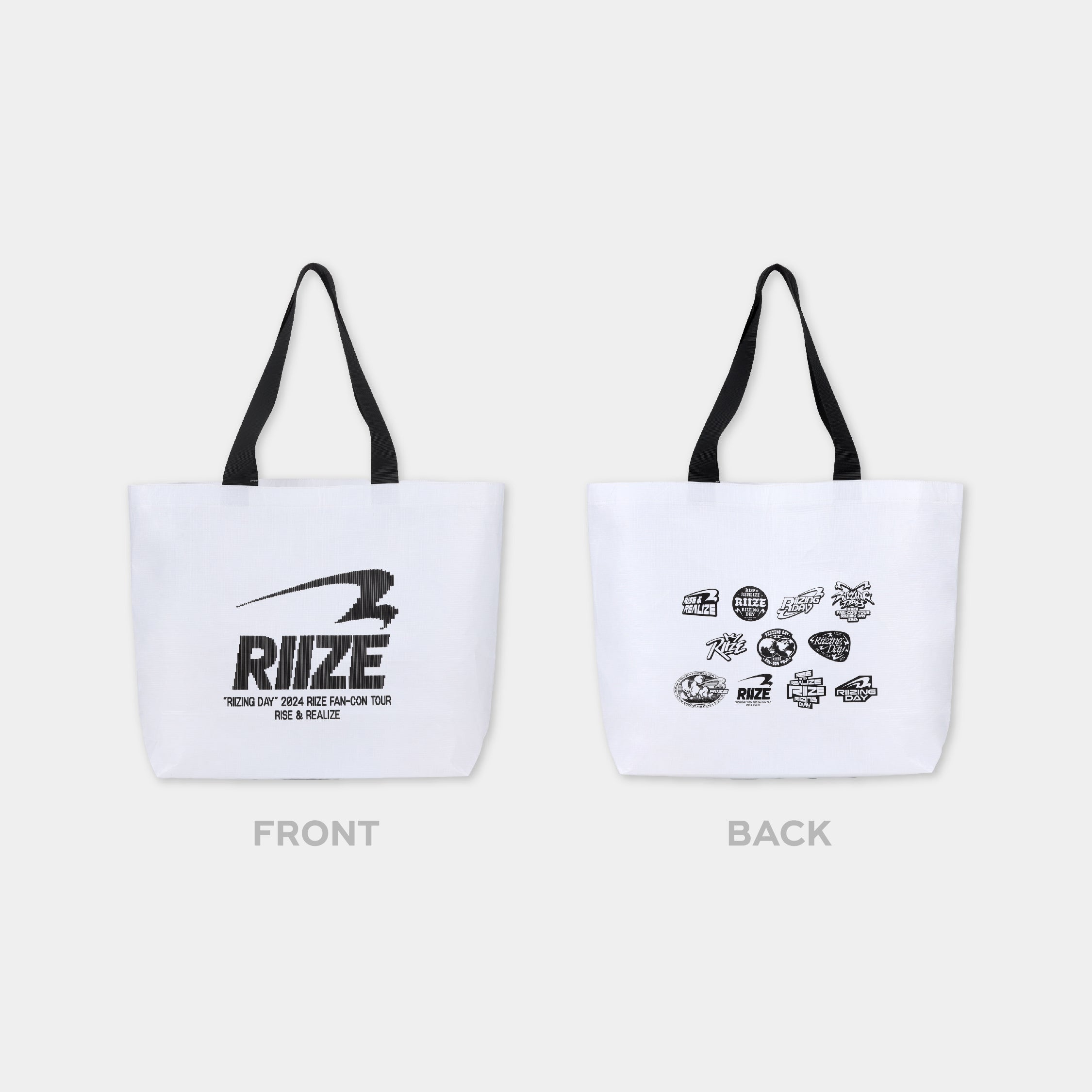 2024 RIIZE FAN CON 'RIIZING DAY' Official Reusable Shopping Bag - Eco-Friendly Concert Merchandise for K-Pop Fans & Daily Grocery Use