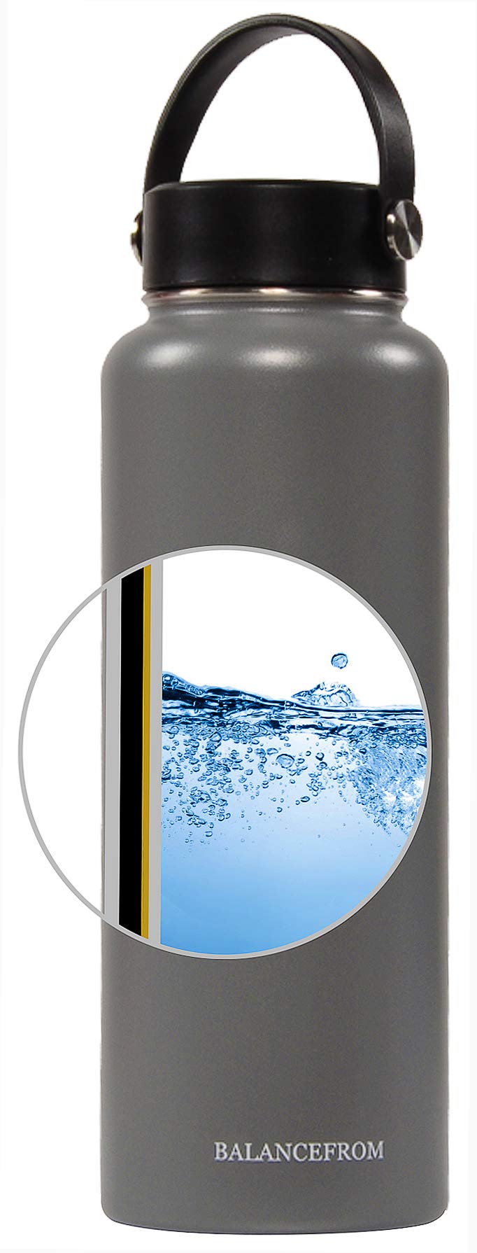 Signature Fitness Double-Wall Vacuum Insulated Stainless Steel Water Bottle - 3 Lids, 20oz/32oz, 12 Colors | Leakproof & BPA-Free | Perfect for Gym, Hiking, Office & Travel