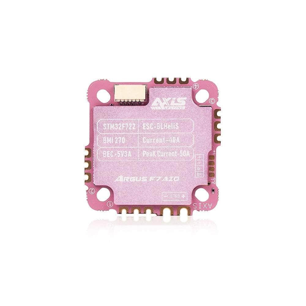 AxisFlying Argus F722 F7 4-6S AIO Flight Controller with 40A 8Bit 4-in-1 ESC - Compatible with Whoop and Toothpick Drones - Perfect for FPV Racing and Freestyle Flying