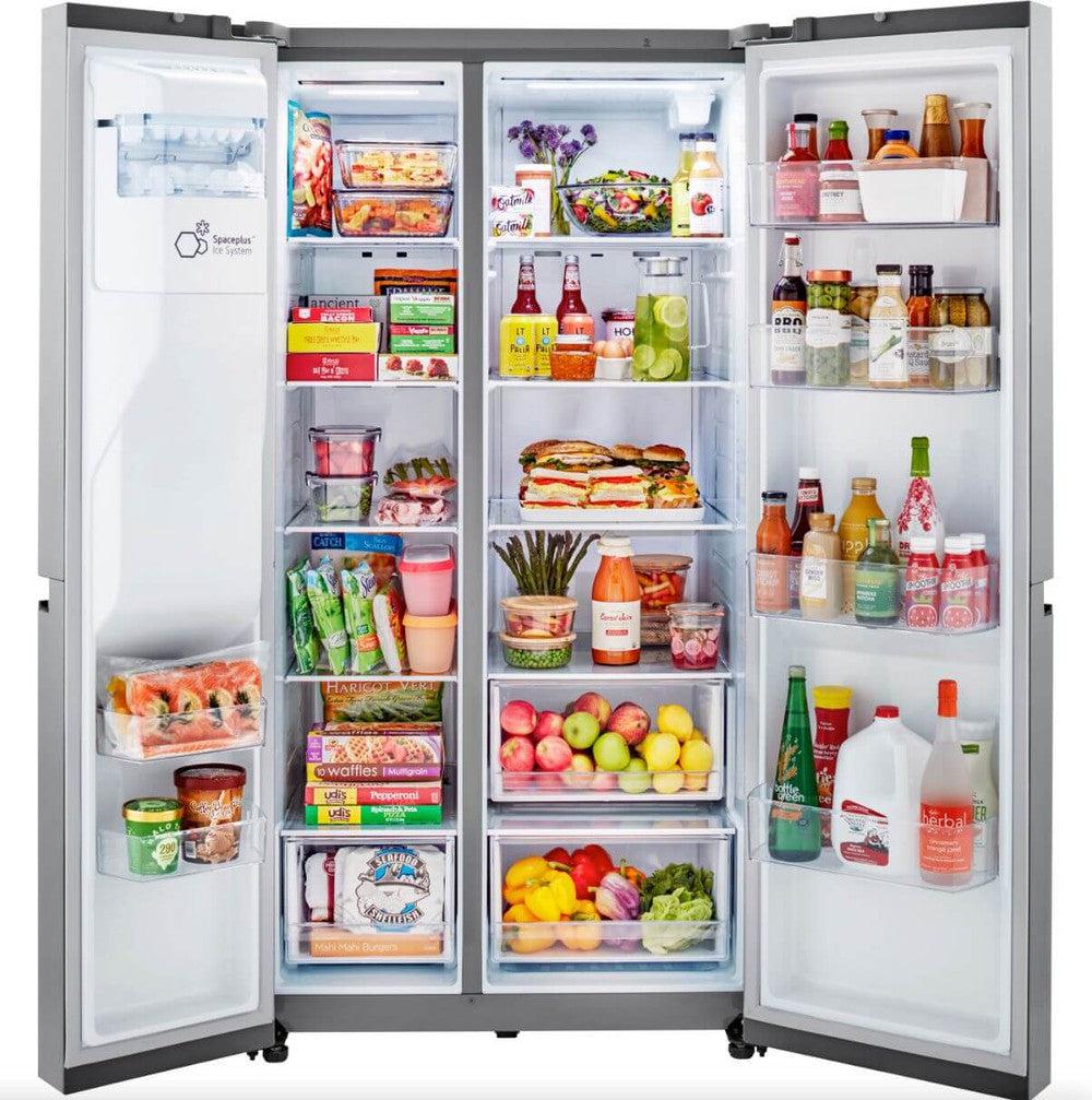 LG LRSXC2306S 36-Inch Counter Depth Side by Side Refrigerator - 23 Cu. Ft. Stainless Steel Energy Star - Perfect for Modern Kitchens & Open Floor Plans