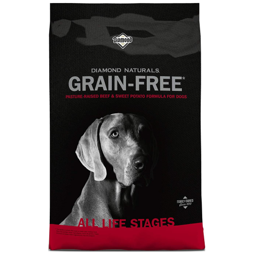 Diamond Naturals Grain-Free Dry Dog Food with Pasture-Raised Beef & Sweet Potato - 2 Sizes for Small & Large Dogs - Perfect for Active Pets & Sensitive Stomachs