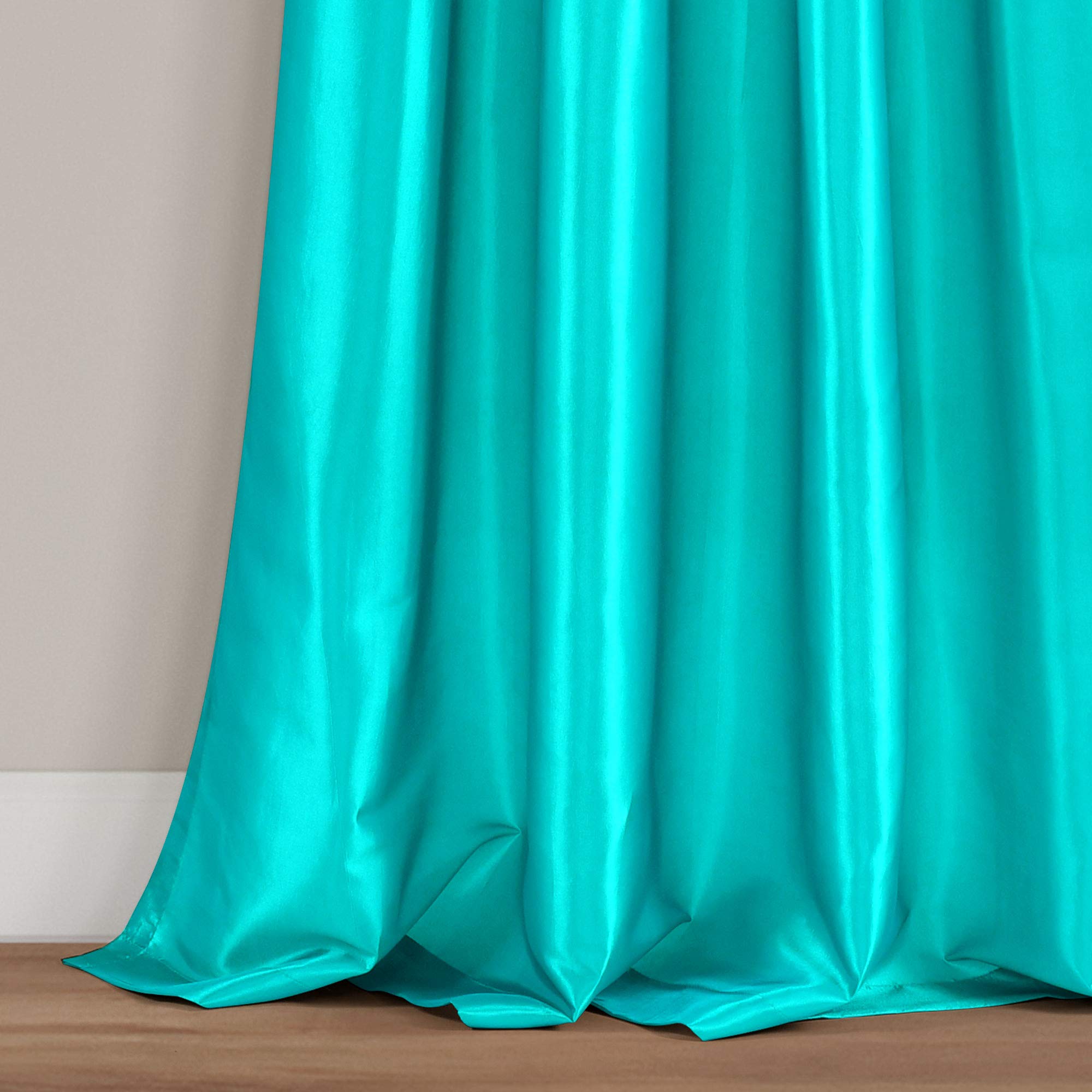 Lush Decor Turquoise Circle Dream Window Curtains Panel Set - 54