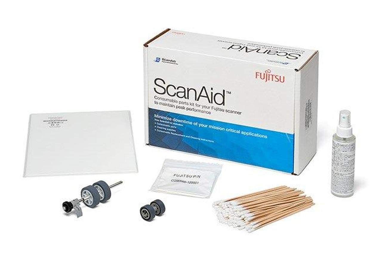 Fujitsu Scanaid Scanner Consumable Kit for Scansnap IX500, IX500 Deluxe & IX500 Deluxe Bundle | Replacement Parts for Document Scanners | Perfect for Office, Home & Small Business Document Digitization