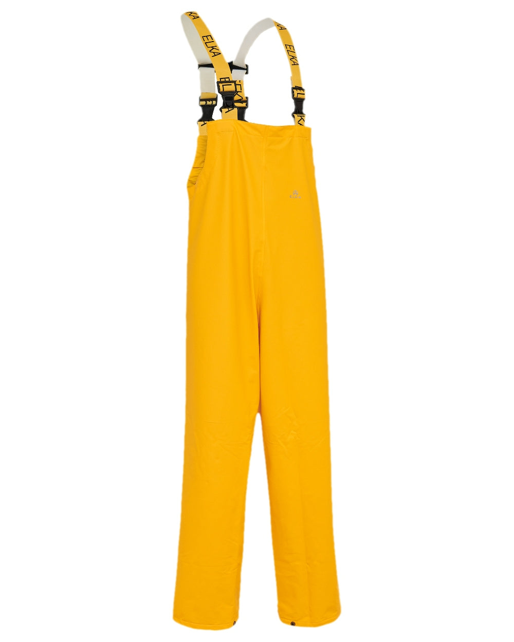 Elka Men's Dry Zone PU Bib Overalls & Suspenders - Waterproof Workwear for Outdoor, Construction, and Farming