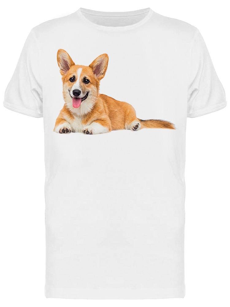 Welsh Corgi Puppy T-Shirt for Men - Cute Dog Lover Graphic Tee - Perfect for Casual Wear, Pet Lovers & Corgi Enthusiasts