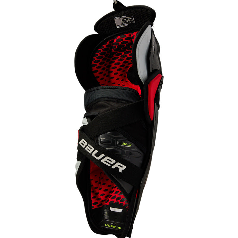 Bauer Vapor HyperLite Intermediate Hockey Shin Guards - Lightweight Protective Gear for Ice Hockey Players - Perfect for Youth & Adult Leagues, Training, and Competitive Play