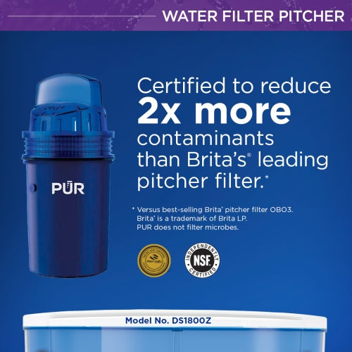 30 Cup Water Dispenser with PUR Filtration - Countertop Drinking Water Dispenser for Home, Office & Outdoor Use